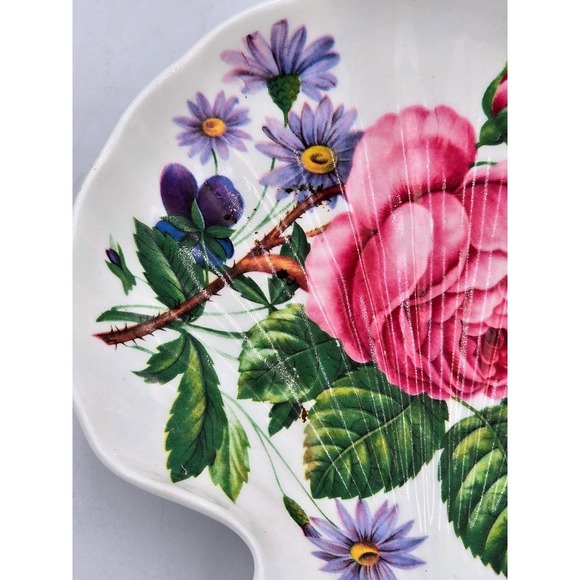 Royal Stafford Fine Bone China Shell Soap Dish Floral Victorias Secret Exclusive - Picture 2 of 7